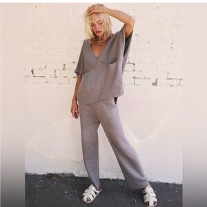 Free People Jaclyn Sweater Set Pants Top